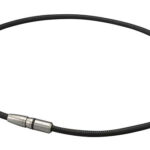 ファイテン(phiten) ネックレス RAKUWA磁気チタンネックレス BULLET ブラック/ブラック 50cm