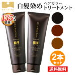 送料無料 白髪染め トリートメント ソワニティ ヘアカラートリートメント 210g お得 2本セット 選べる 3色 ブラック/ダークブラウン/ライトブラウン