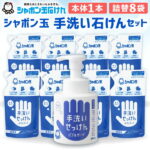 【ふるさと納税】シャボン玉手洗いせっけんセット バブルガード 本体300ml×1本 詰替250ml×8袋 セット ハンドソープ シャボン玉石けん 石鹸 泡 せっけん 清潔 手あらい 無添加 洗浄 国産 送料無料